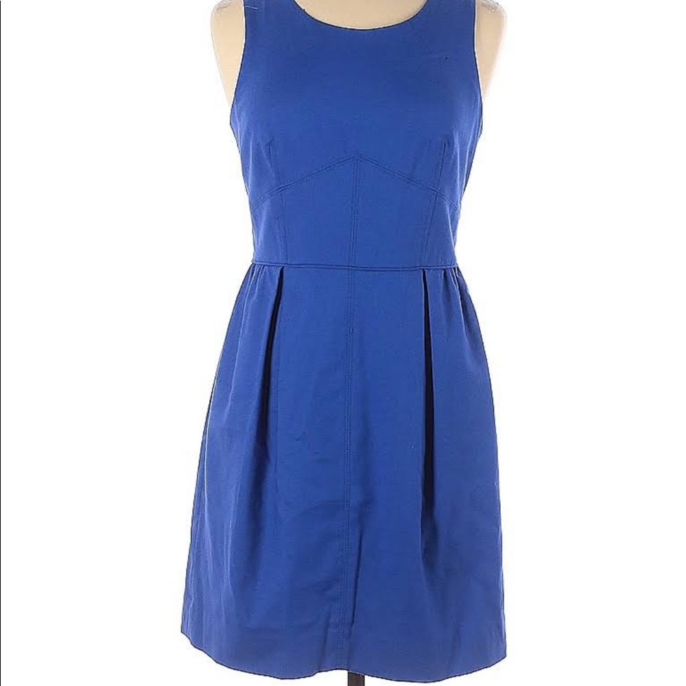 JCrew Factory Blue A-Line dress 12
